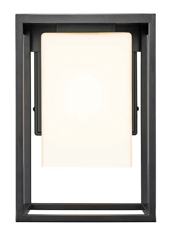 Versatile Outdoor Wall Sconce with Classic Opal Glass Shade - Image 5