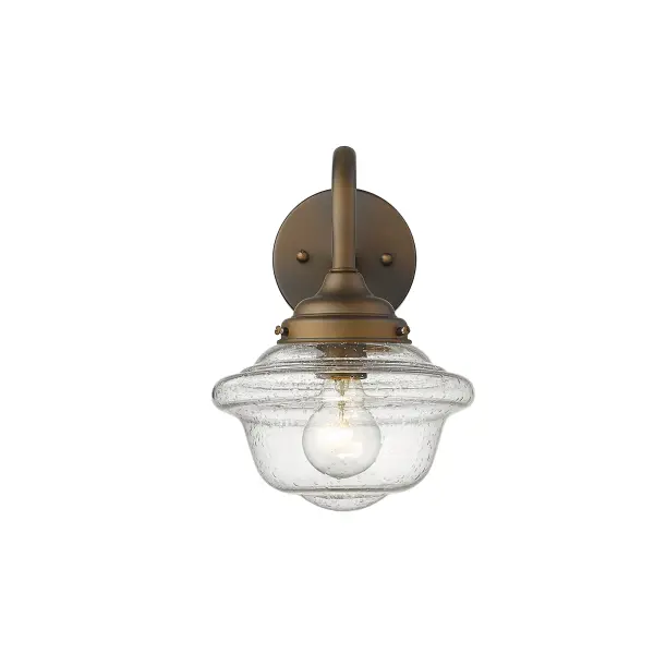 Classic Outdoor Wall Sconce with Seeded Glass Charm - Image 6