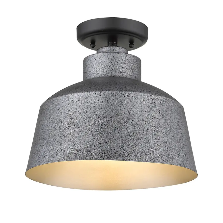 Barnes 1-Light Convertible Pendant in Gray Steel - Image 3