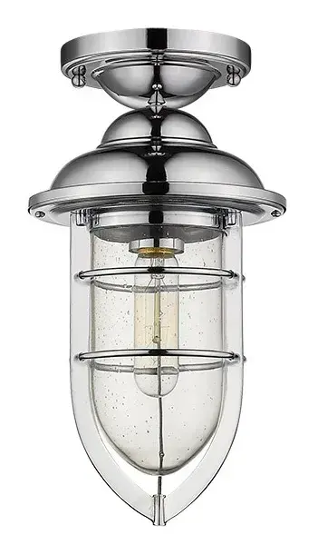 Versatile Chrome Mini-Pendant with Seeded Glass Charm - Image 3