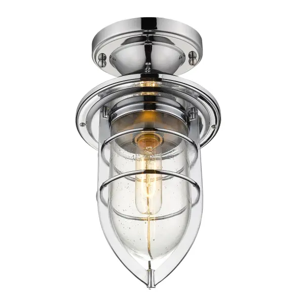 Classic Chrome Lantern with Seeded Glass for Outdoor Elegance - Image 5