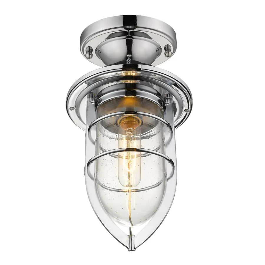 Classic Chrome Lantern with Seeded Glass for Outdoor Elegance - Image 5