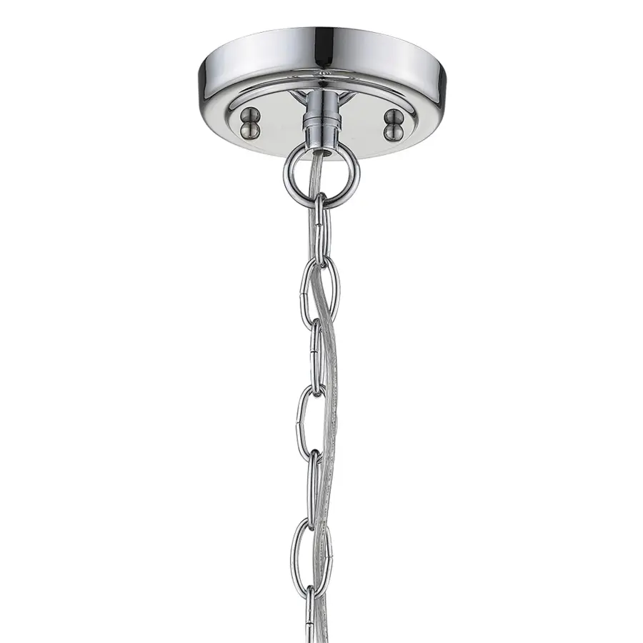 Classic Chrome Lantern with Seeded Glass for Outdoor Elegance - Image 7