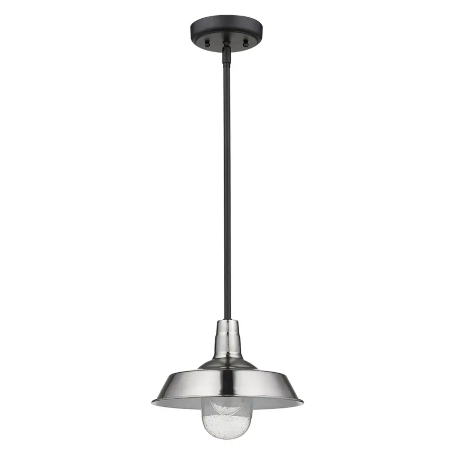 Burry 1-Light Convertible Pendant in Satin Nickel - Image 1