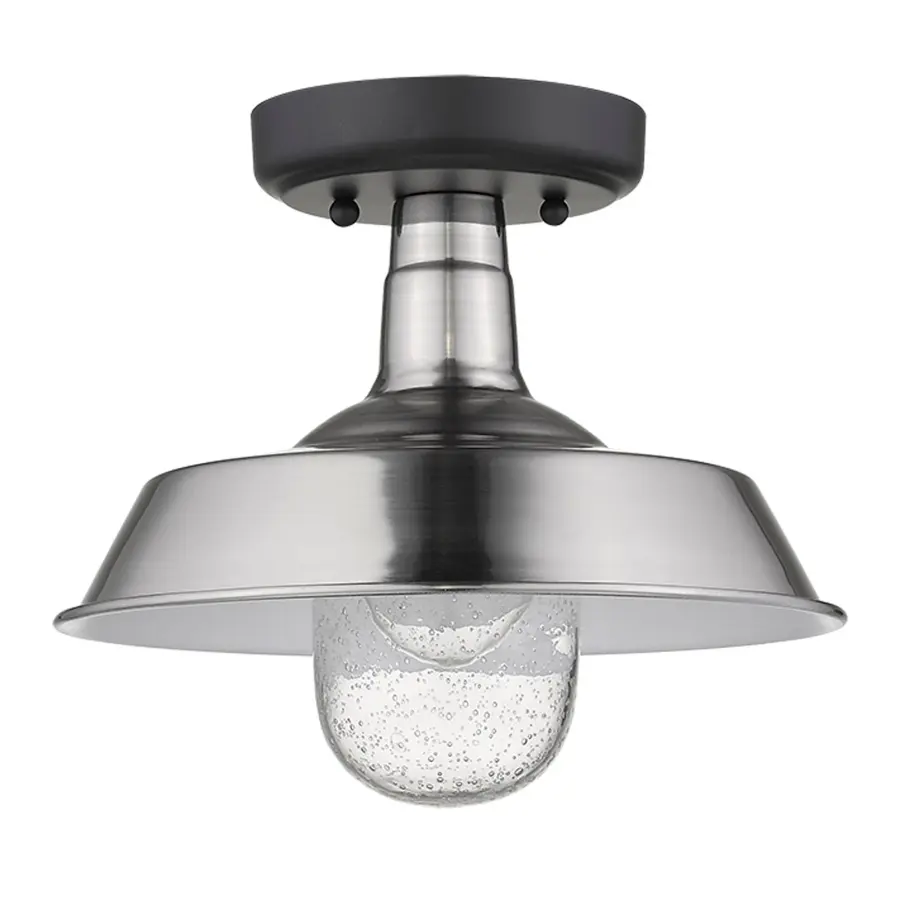 Burry 1-Light Convertible Pendant in Satin Nickel - Image 2