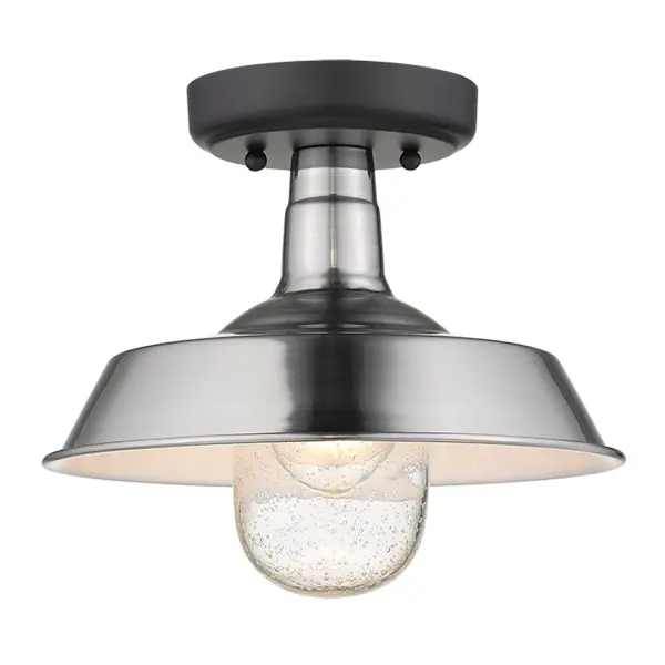 Burry 1-Light Convertible Pendant in Satin Nickel - Image 4