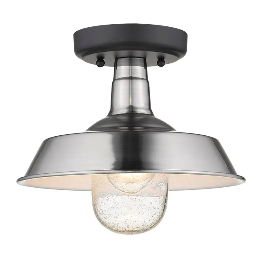 Burry 1-Light Convertible Pendant in Satin Nickel - Image 4