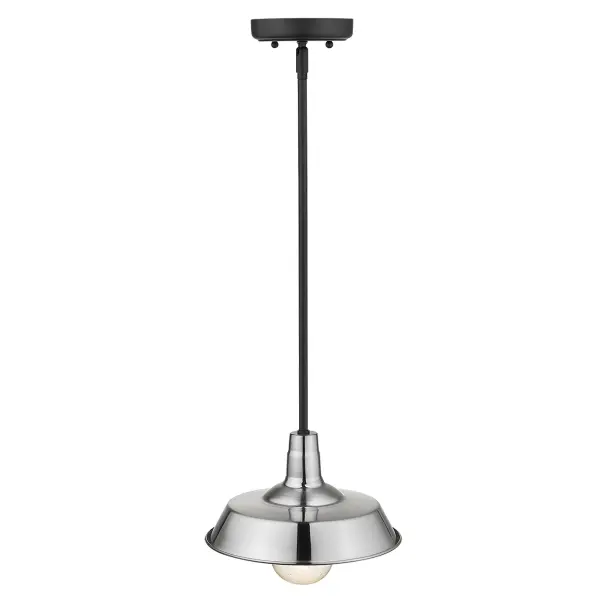 Burry 1-Light Convertible Pendant in Satin Nickel - Image 5