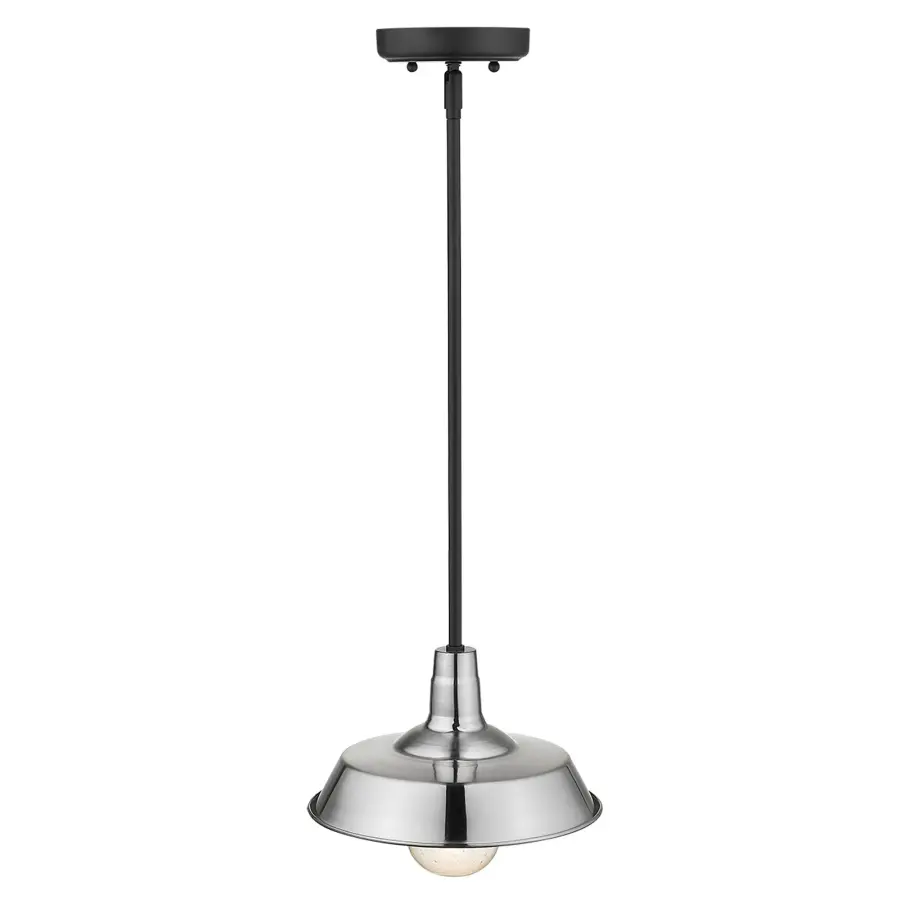 Burry 1-Light Convertible Pendant in Satin Nickel - Image 5