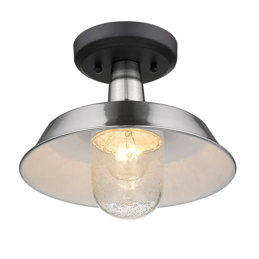 Burry 1-Light Convertible Pendant in Satin Nickel - Image 6