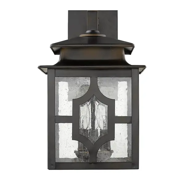 Classic Outdoor Sconce with Seeded Glass Charm - Image 3