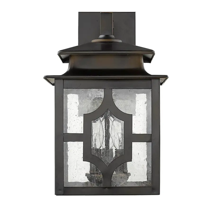 Classic Outdoor Sconce with Seeded Glass Charm - Image 3