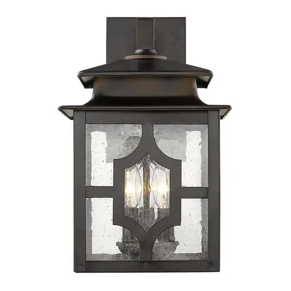 Classic Outdoor Sconce with Seeded Glass Charm - Image 4