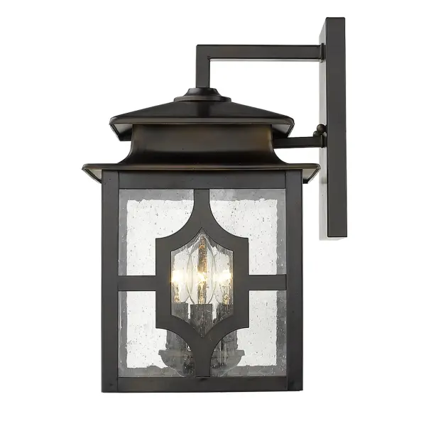 Classic Outdoor Sconce with Seeded Glass Charm - Image 5