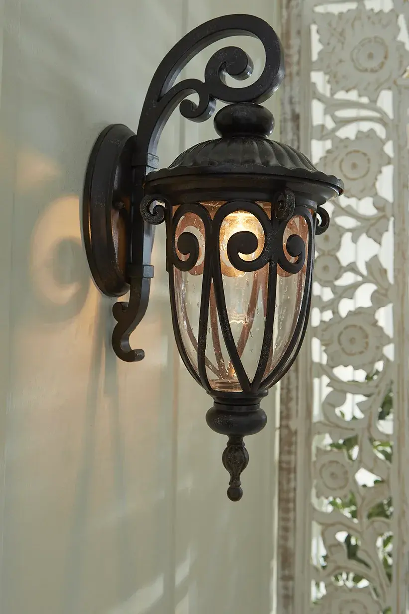 Naples 1-Light Outdoor Wall Sconce - Image 6