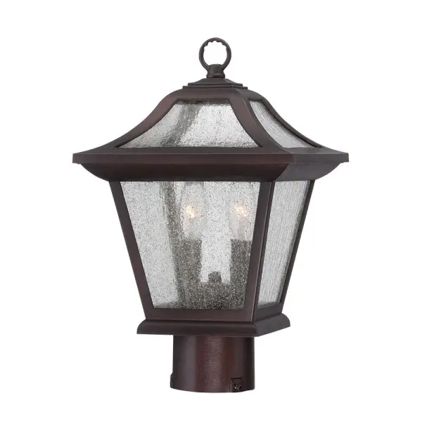 The Aiken 2-Light Post Lantern combines traditional styling with modern durability. Featuring MarbleX composite construction and clear seeded glass, it delivers timeless curb appeal with weather-resistant performance.