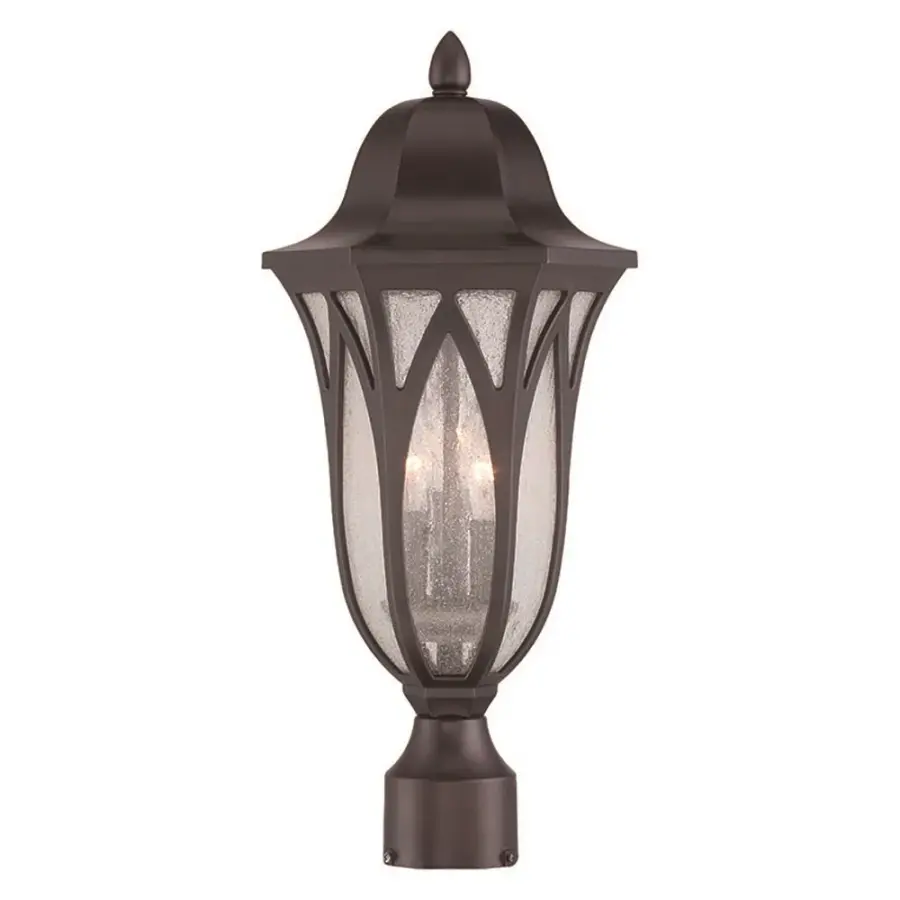 Milano 3-Light Post Lantern in Oil Rubbed Bronze