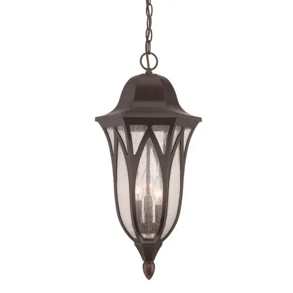 Milano 3-Light Hanging Lantern in Oil Rubbed Bronze