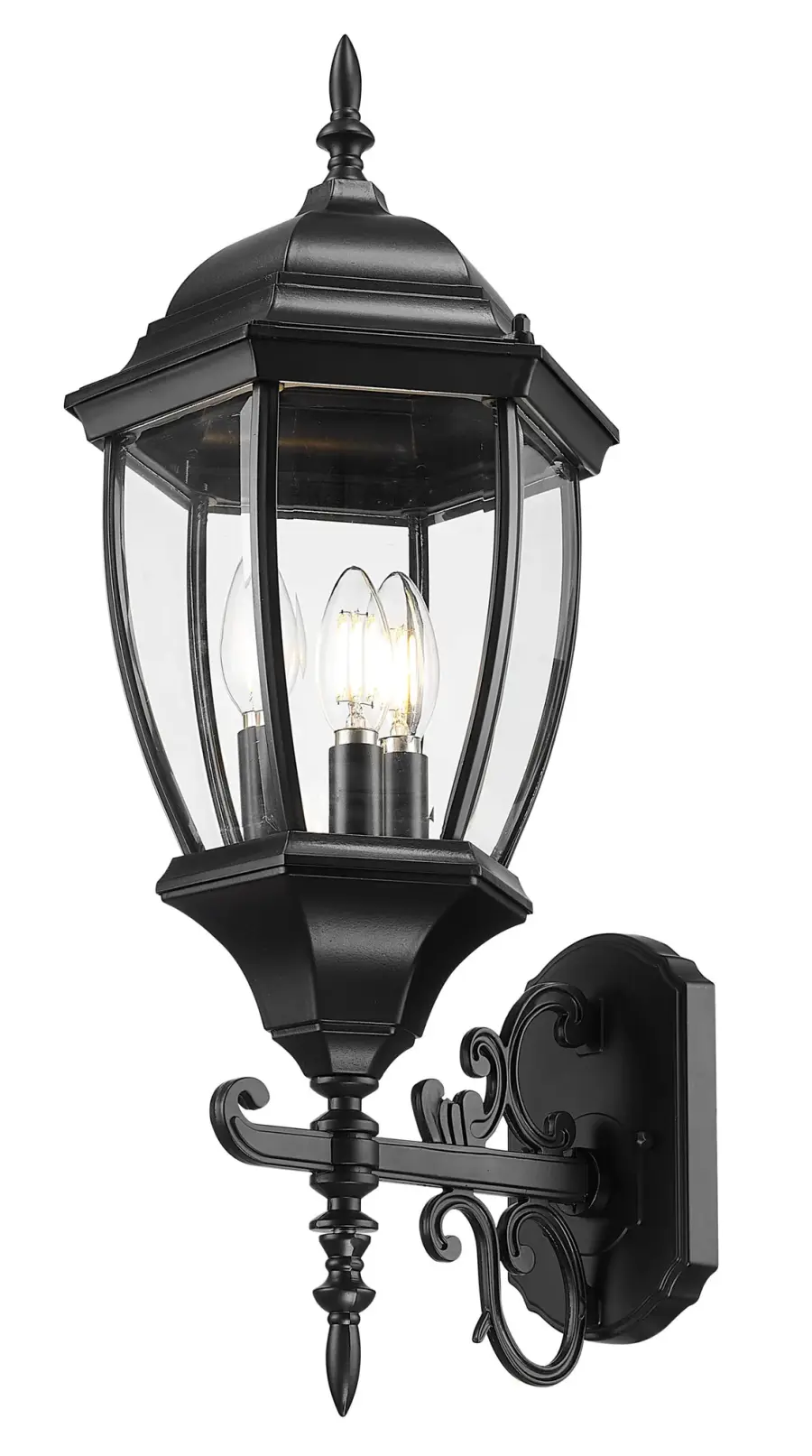 Wexford 3-Light Outdoor Wall Lantern - Image 4