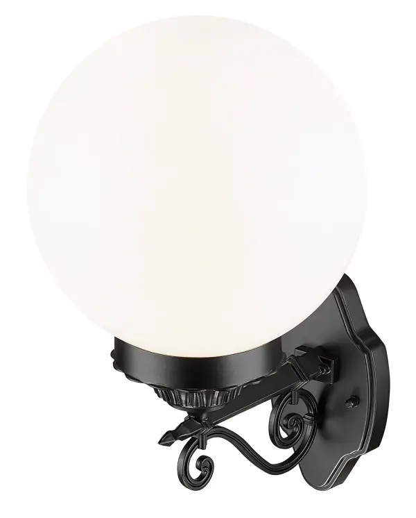 Modern Outdoor Wall Sconce with Classic Globe Design - Image 5