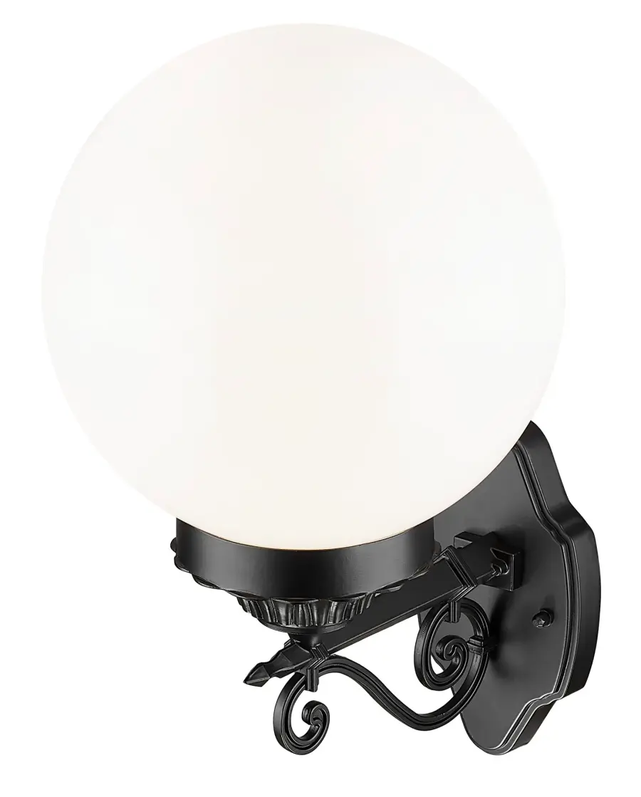 Modern Outdoor Wall Sconce with Classic Globe Design - Image 5