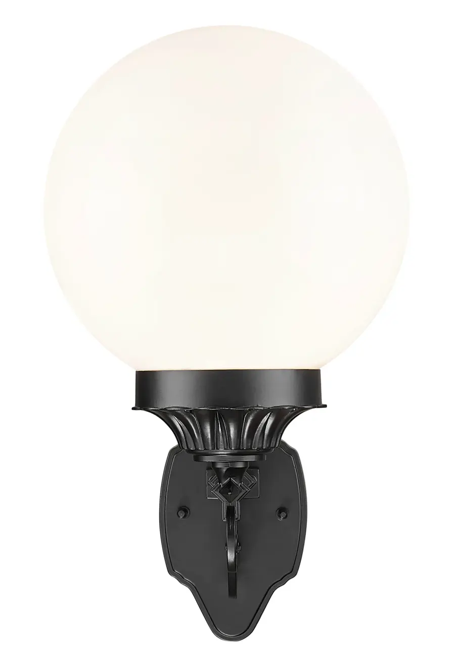 Modern Outdoor Wall Sconce with Classic Globe Design - Image 6