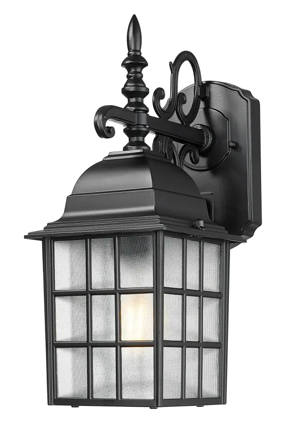 The Nautica wall sconce brings timeless nautical charm to outdoor spaces with its cast aluminum construction and acid-etched glass. At 15" tall, it provides excellent illumination while maintaining a compact profile.