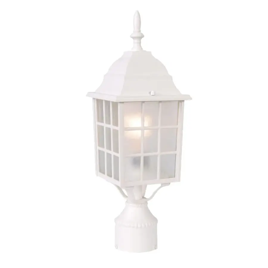 Nautica 1-Light Outdoor Post Mount in Textured White