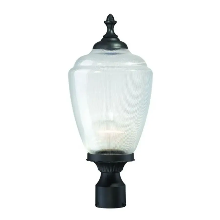 Acorn 1-Light Outdoor Post Mount in Matte Black - Image 1