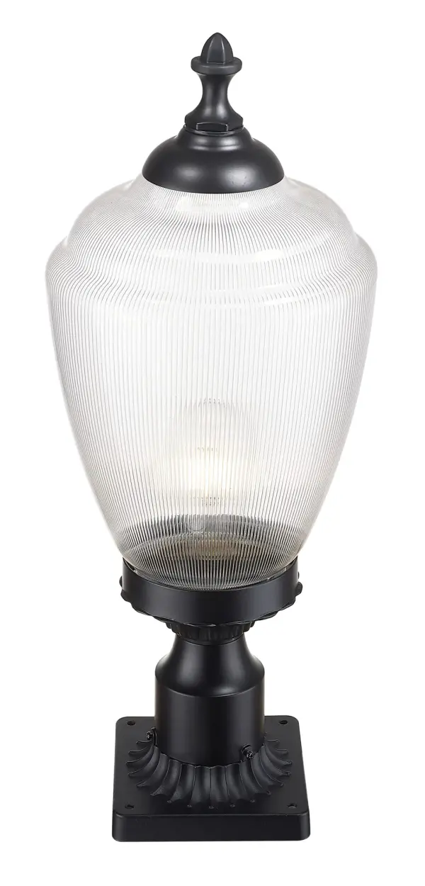 Acorn 1-Light Outdoor Post Mount in Matte Black - Image 3