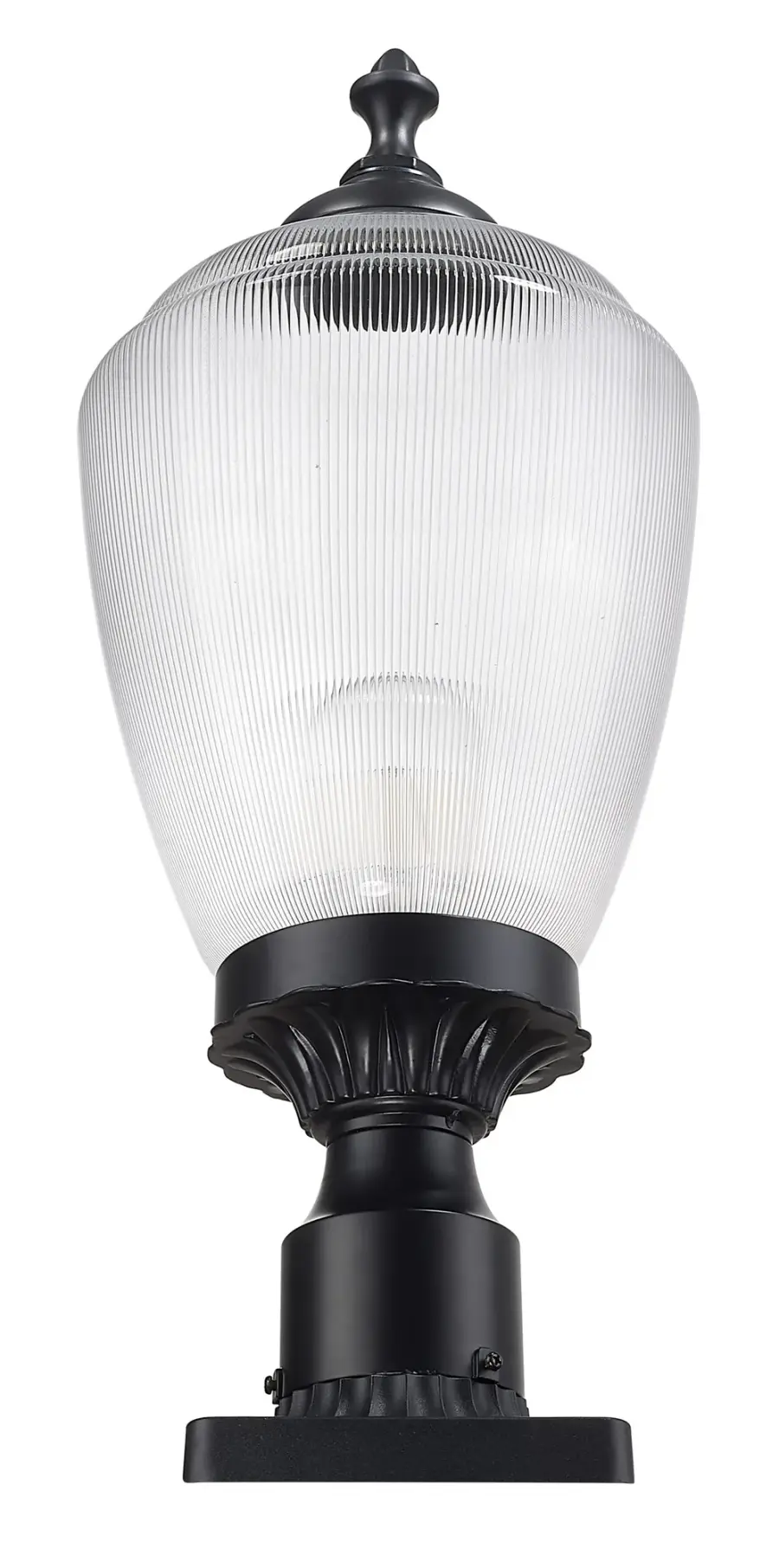 Acorn 1-Light Outdoor Post Mount in Matte Black - Image 4