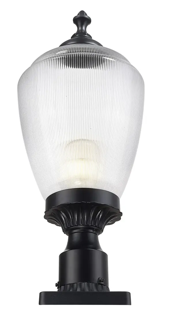 Acorn 1-Light Outdoor Post Mount in Matte Black - Image 5