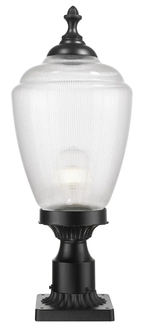 Acorn 1-Light Outdoor Post Mount in Matte Black - Image 6