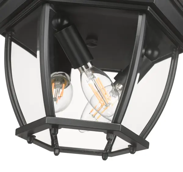 Outdoor Flush Mount 3-Light Ceiling Fixture - Image 7