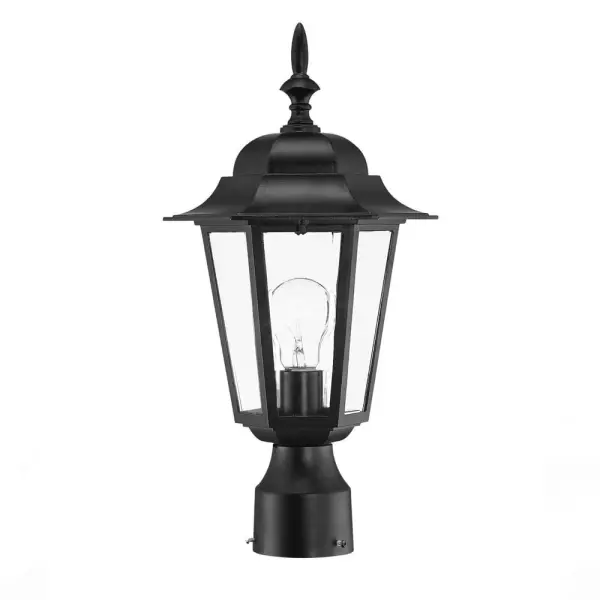 The Camelot post mount combines traditional styling with durable cast aluminum construction and clear beveled glass. At 16.75" tall, it provides elegant illumination for pathways, driveways, and outdoor spaces.