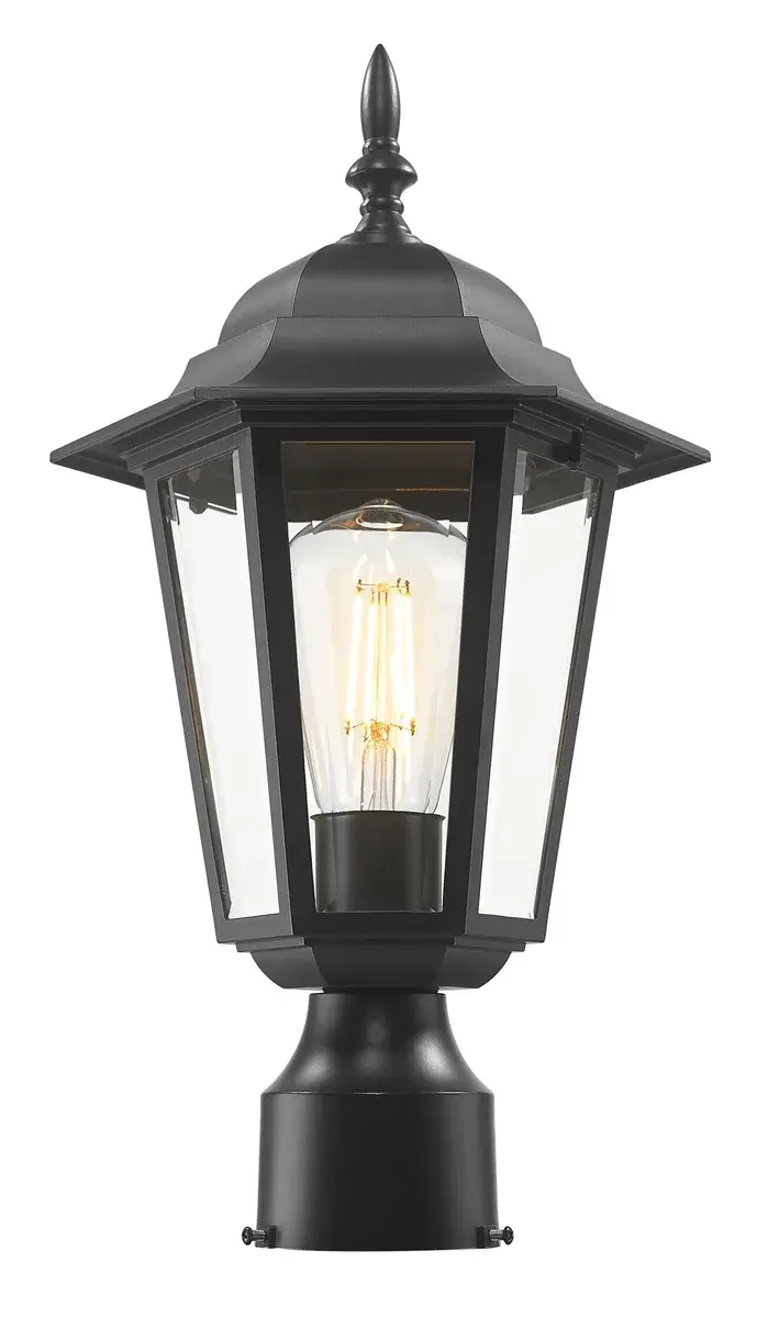 Camelot 1-Light Outdoor Post Mount in Matte Black - Image 5