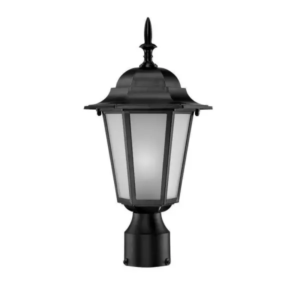 The Camelot Post Mount combines traditional design with modern durability. Featuring cast aluminum construction and frosted glass panes, this fixture delivers reliable outdoor illumination with classic styling.