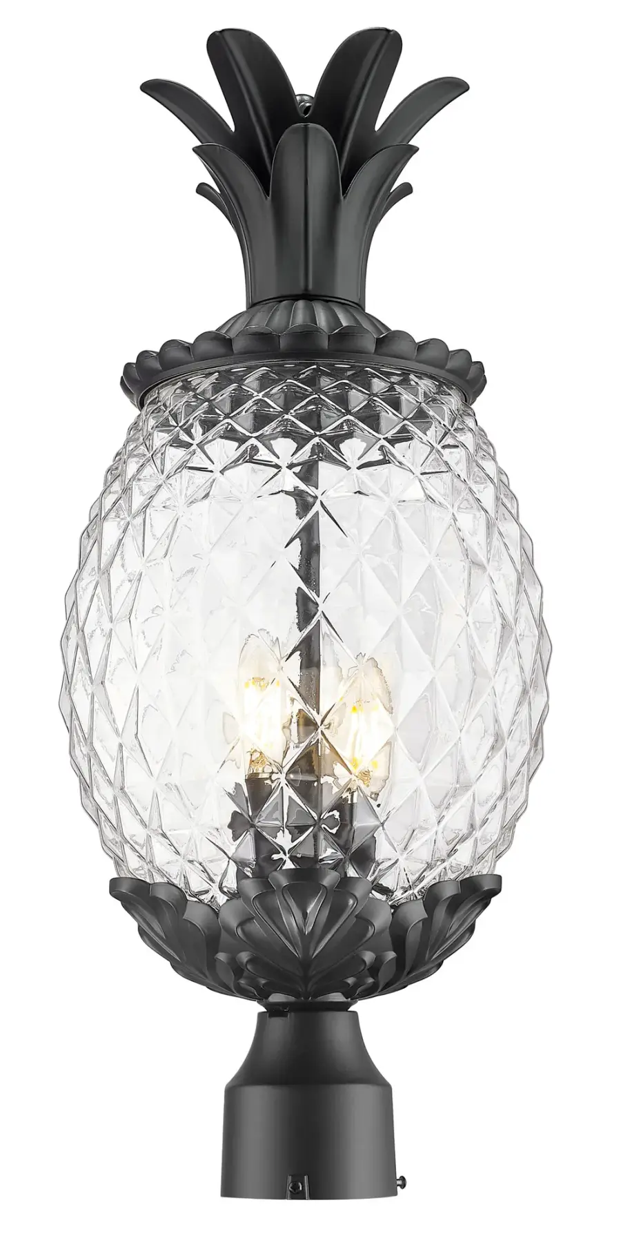 Lanai 3-Light Outdoor Post Mount in Matte Black - Image 2