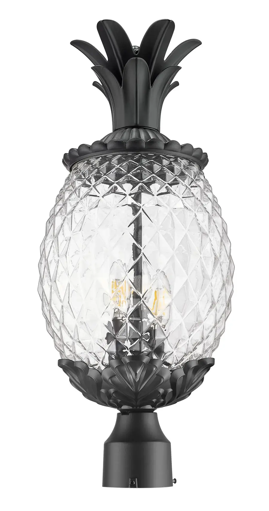 Lanai 3-Light Outdoor Post Mount in Matte Black - Image 3