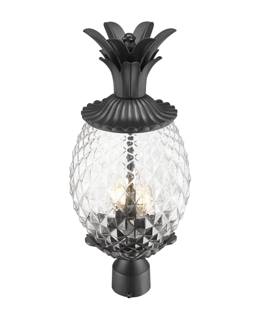 Lanai 3-Light Outdoor Post Mount in Matte Black - Image 7