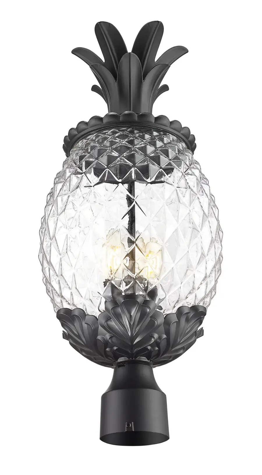 Lanai 3-Light Outdoor Post Mount in Matte Black - Image 8