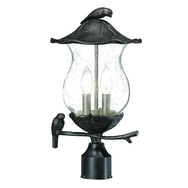 The Avian 2-Light Post Mount combines traditional design with durable cast aluminum construction and seeded glass globes. Perfect for illuminating pathways, driveways, and outdoor living spaces with timeless style.
