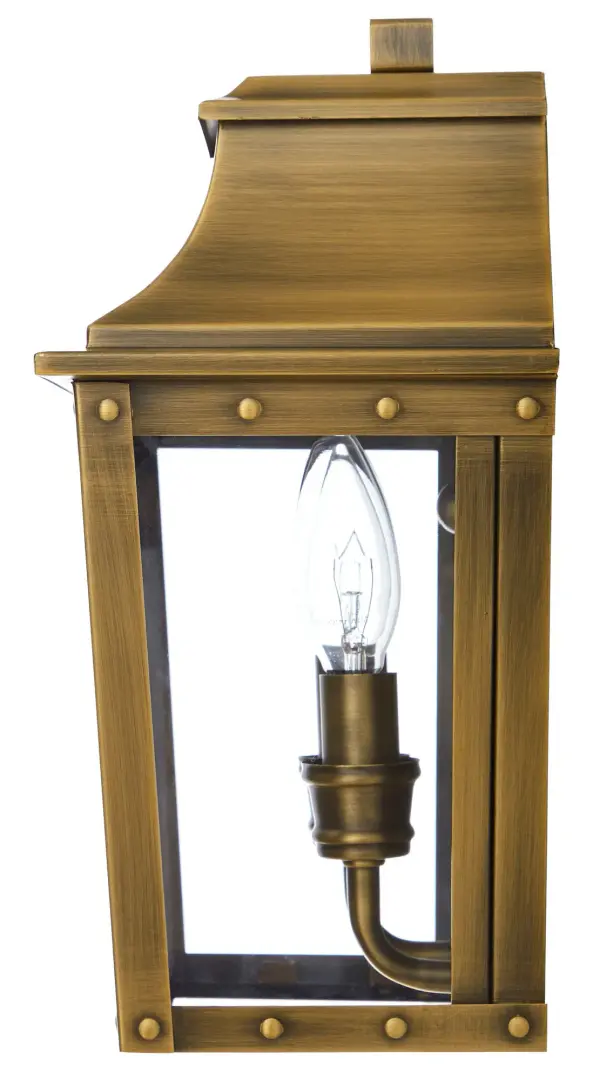 Classic Brass Outdoor Sconce with Timeless Lantern Design - Image 5