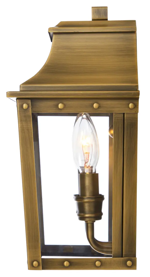 Classic Brass Outdoor Sconce with Timeless Lantern Design - Image 6