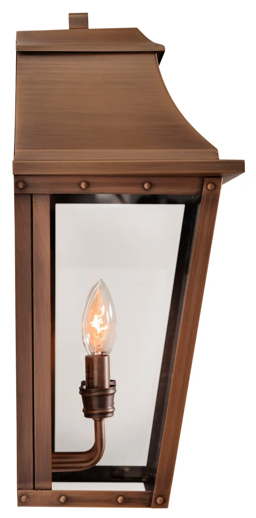Classic Copper Outdoor Sconce with Timeless Patina Finish - Image 4