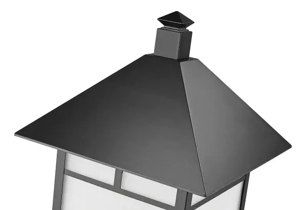Artisan 1-Light Outdoor Post Mount in Matte Black - Image 4