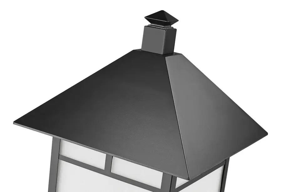 Artisan 1-Light Outdoor Post Mount in Matte Black - Image 4