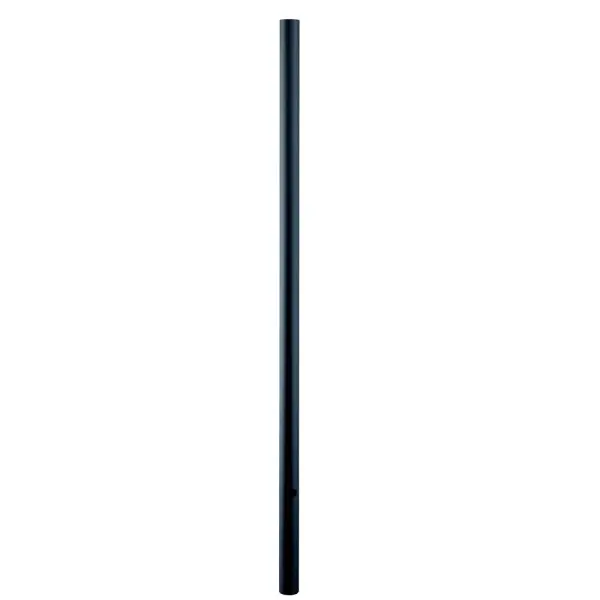 This substantial 8-foot lamp post features cast aluminum construction with a matte black finish, designed for direct burial installation. Ideal for driveways, walkways, and landscape lighting applications.