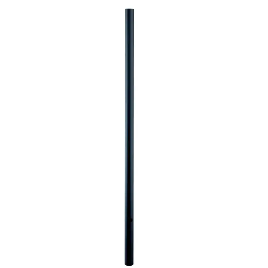 8-Foot Direct Burial Lamp Post in Matte Black