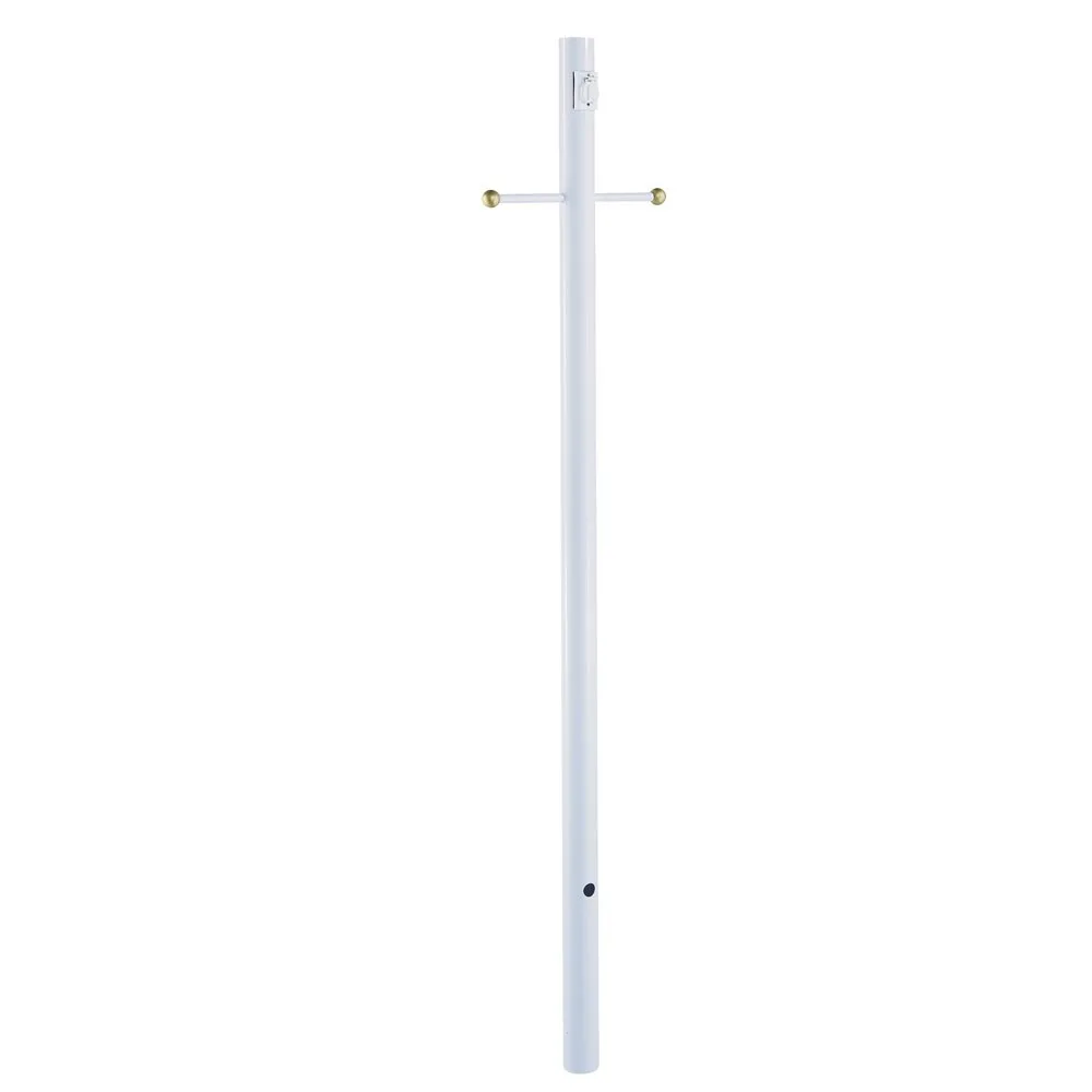7-Foot Direct Burial Post with Outlet & Crossarm